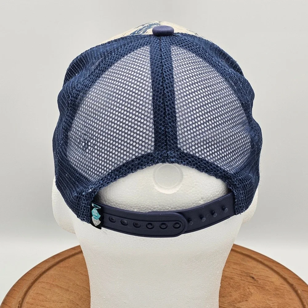 Dozer Kids‎ Youth Trucker Hat Navy Tropical Palm Tree Rope Snapback 54cm